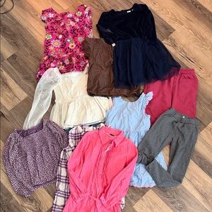 Gap kids girls variety bundle size small 6/7 - 12 total items